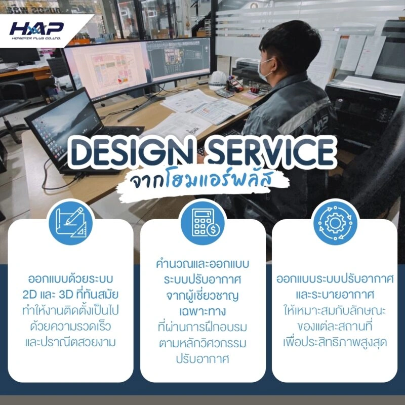 ตัวอย่างผลิตภัณฑ์และงานติดตั้ง Home Air Plus 2